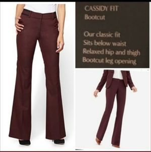 The Limited Dress Pants Womens Cassidy Fit Burgundy Size 4
